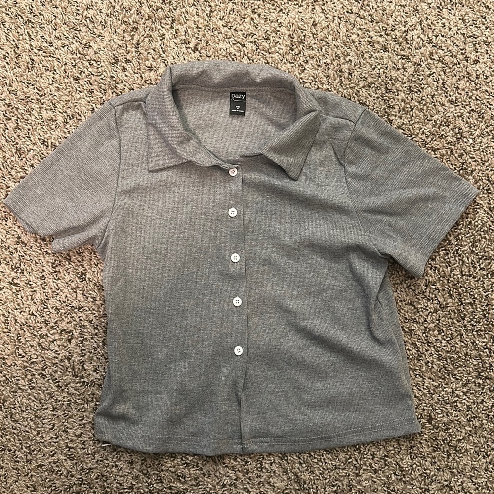 Dazy Top button up blouse size M